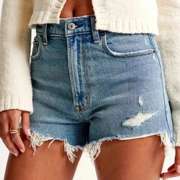ABERCROMBIE High Rise Mom Short SIZE 26 - Picture 11 of 11